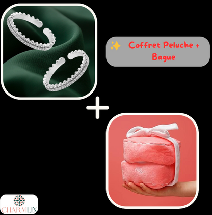 Pack Bague Élégance + Coffret Surprise Peluche